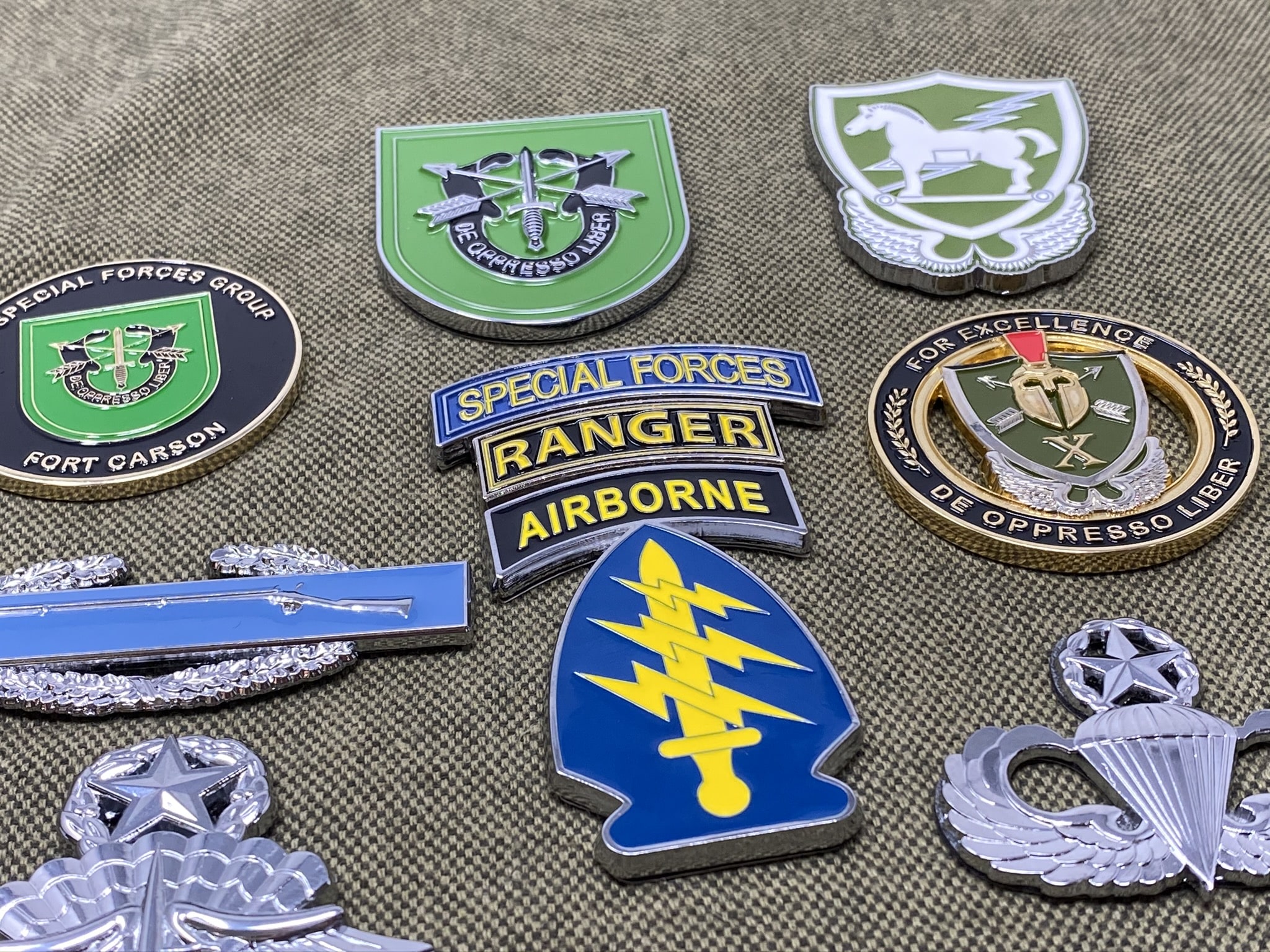 Special Forces Nous Defions “De Oppresso Reaper” – 2″ coin – Special Forces  Association Legacy Initiatives