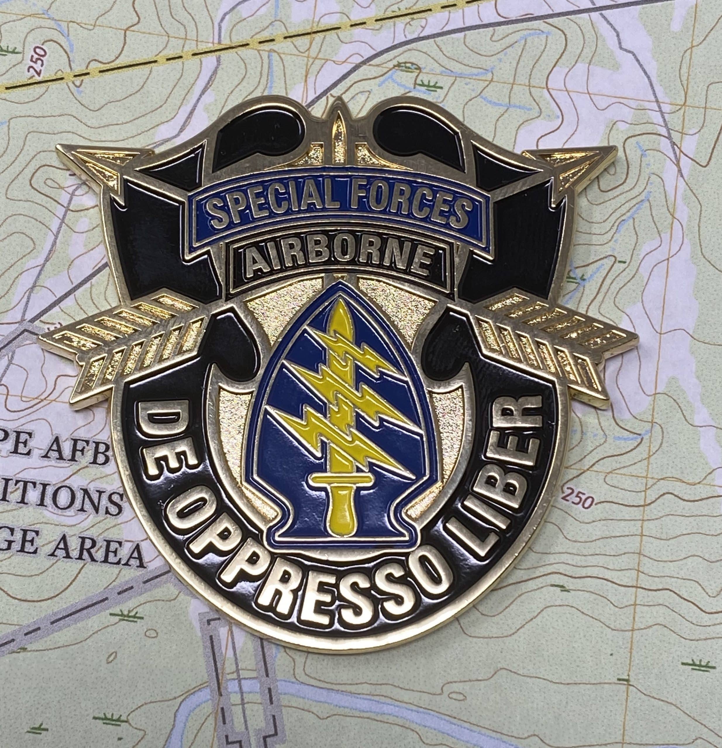 Special Forces Nous Defions “De Oppresso Reaper” – 2″ coin – Special Forces  Association Legacy Initiatives