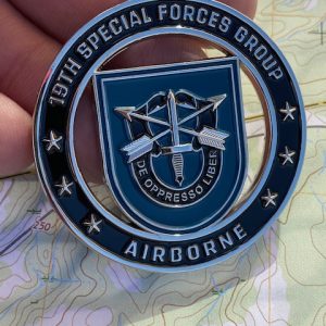 19th Group Group 2" cutout Challenge Coin