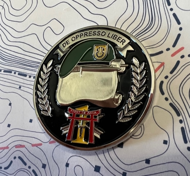 Special Forces Nous Defions “De Oppresso Reaper” – 2″ coin – Special Forces  Association Legacy Initiatives