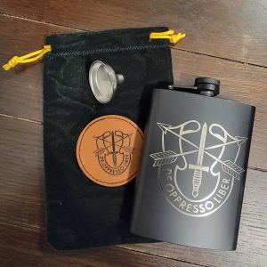 Stainless Steel Custom Flasks, 8 oz. by Oz Custom Krafts