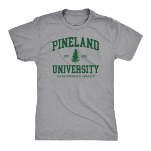 Pineland University "De Oppresso Liber" T-Shirt, Dark Heather Grey